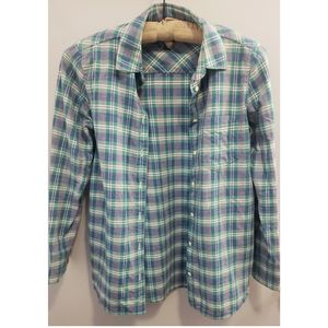 J.Crew cotton flannel boy fit shirt size 0 petite